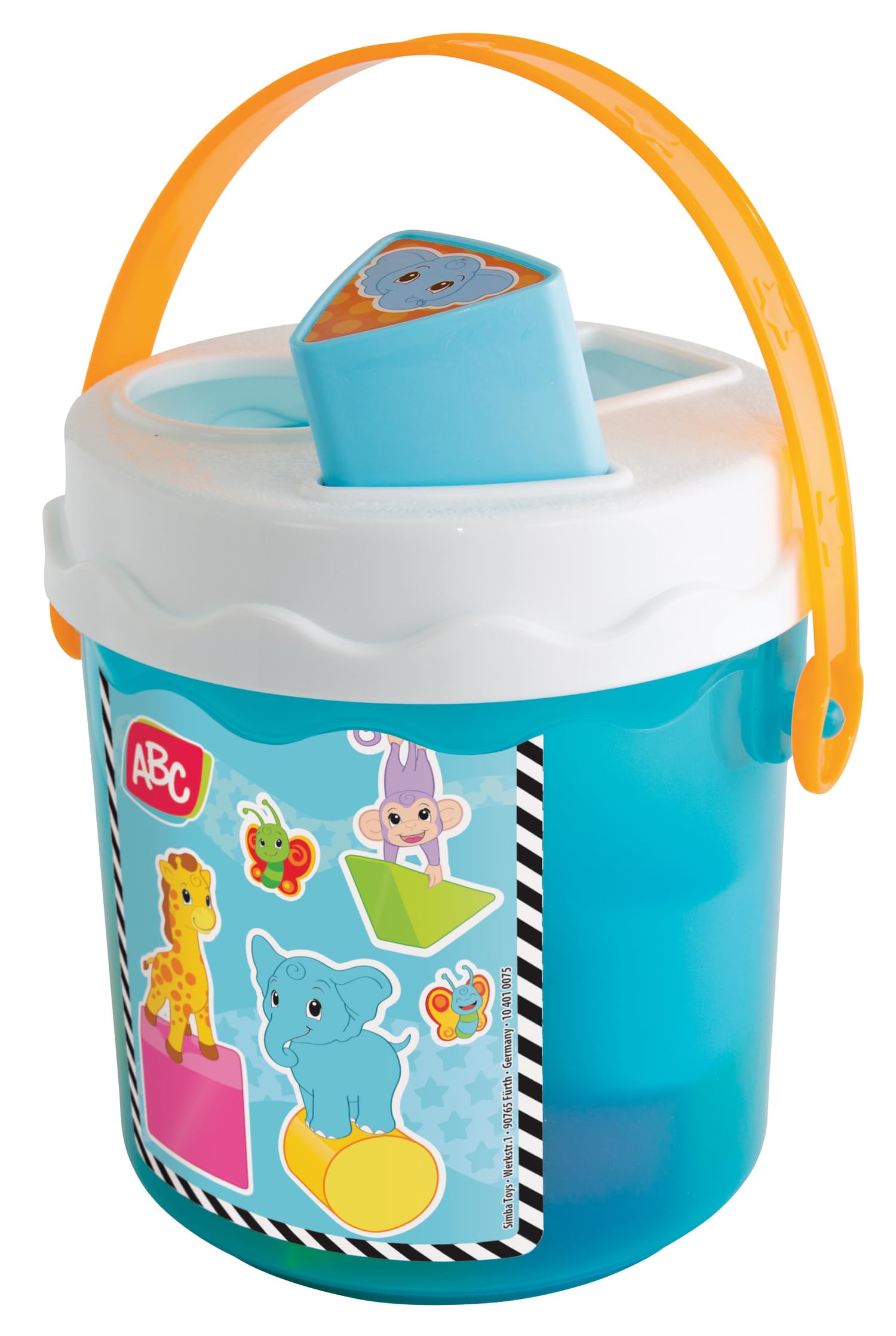 simba-abc-bunter-sortiereimer-steckspiel-11-tlg-15-cm-ab-12-monate image 3