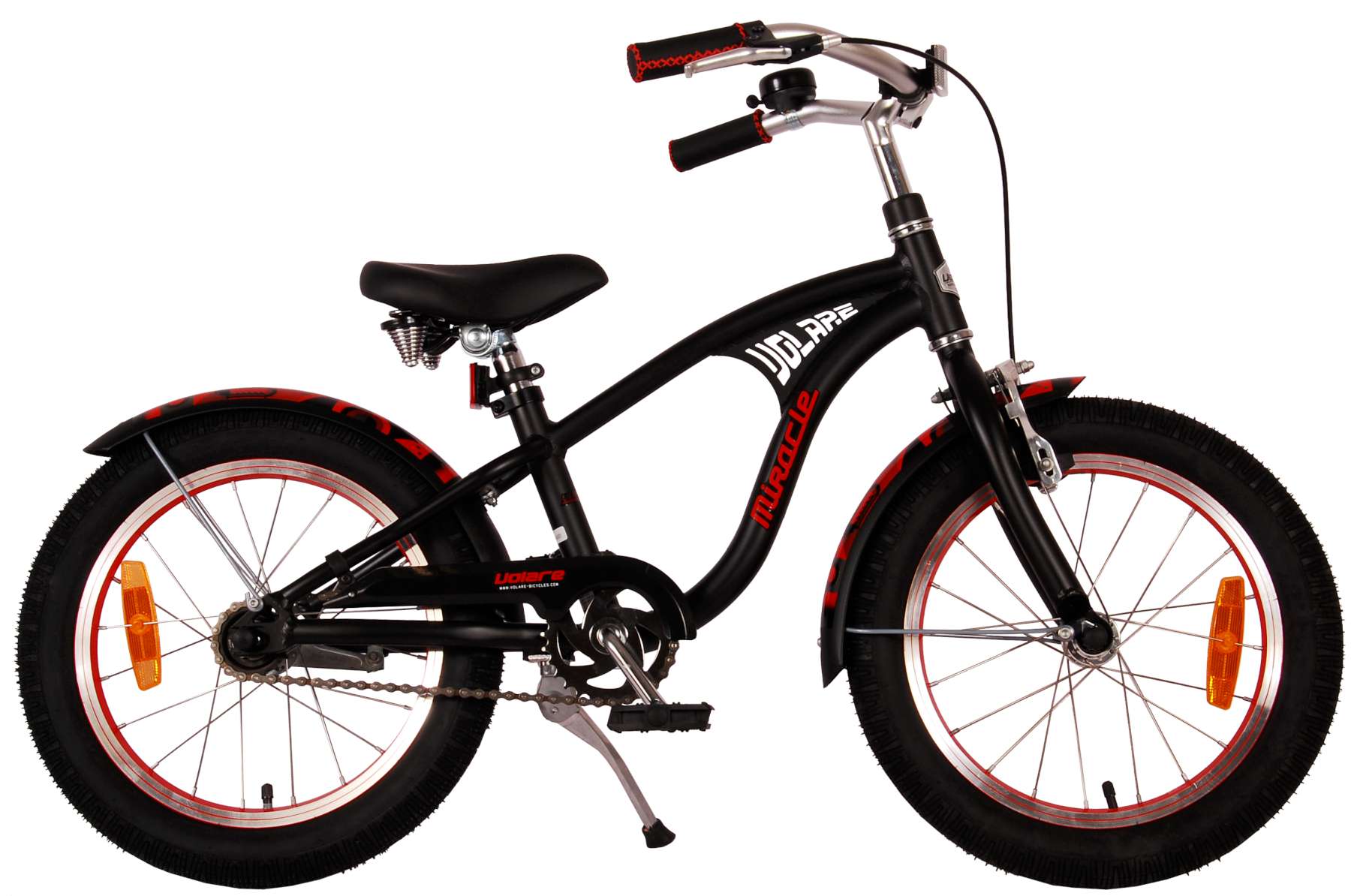 volare-miracle-cruiser-kinderfahrrad-16-zoll-mattschwarz-2 image 1