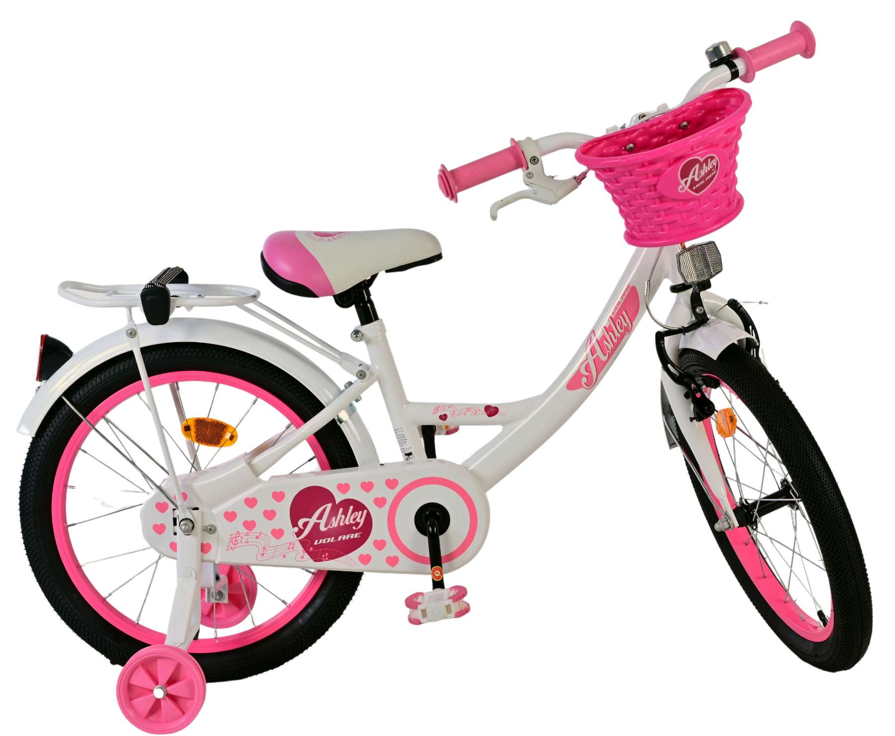 volare-ashley-kinderfahrrad-18-zoll-wei-mit-korb image 2