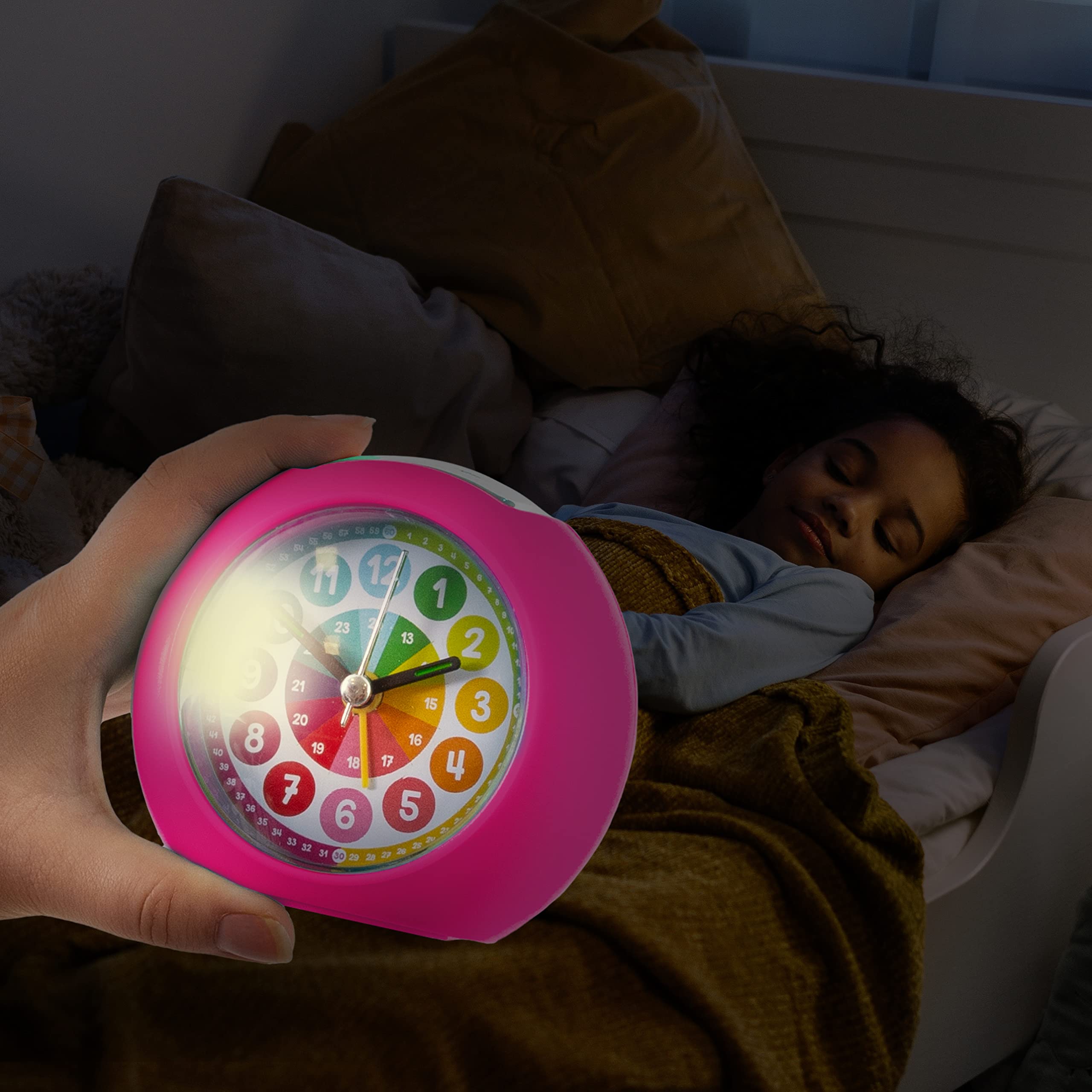 trendhaus-abc-champions-lernwecker-wecker-pink-mit-licht image 6