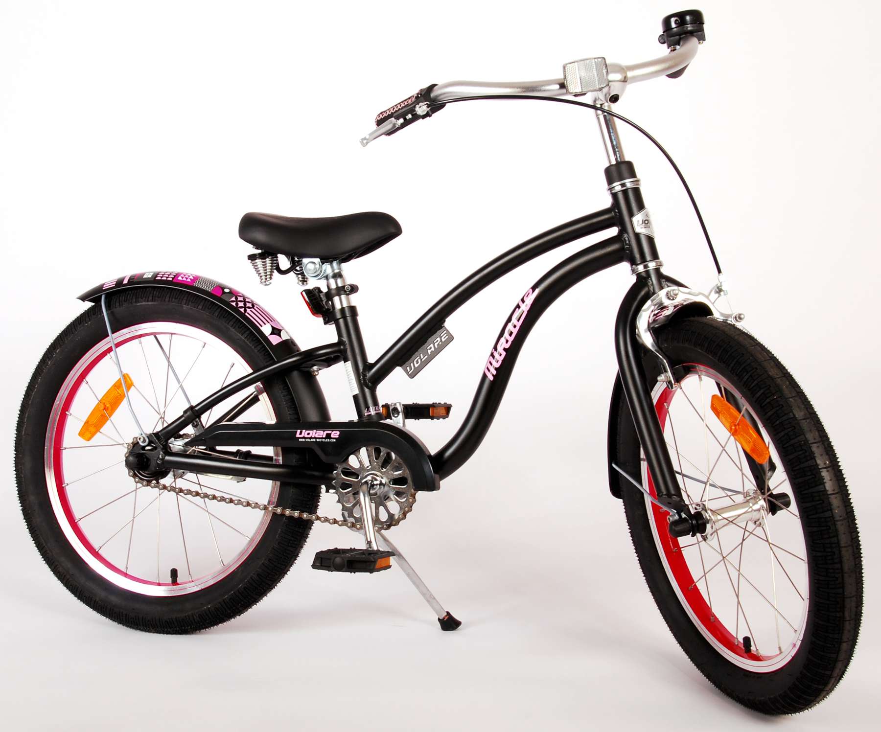 volare-miracle-cruiser-18-zoll-kinderfahrrad-schwarz-m-dchen image 3