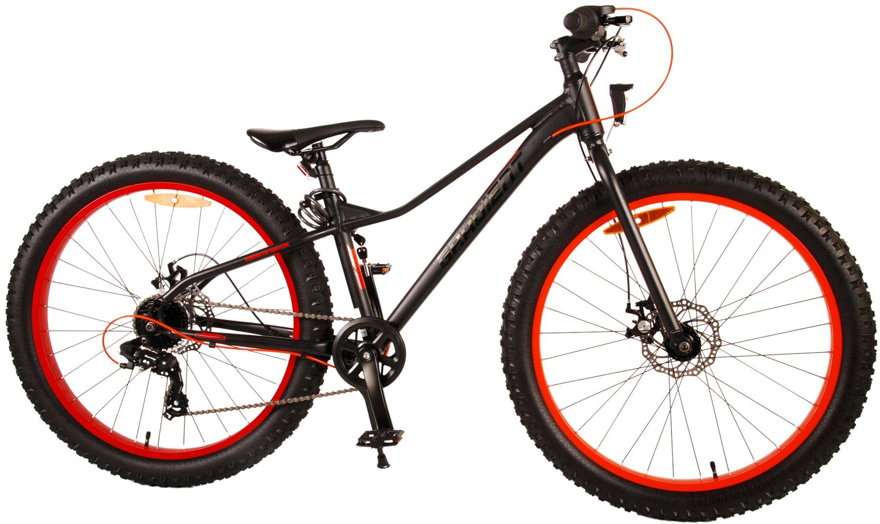 volare-gradient-26-zoll-kinderfahrrad-schwarz-orange-7-g-nge image 2
