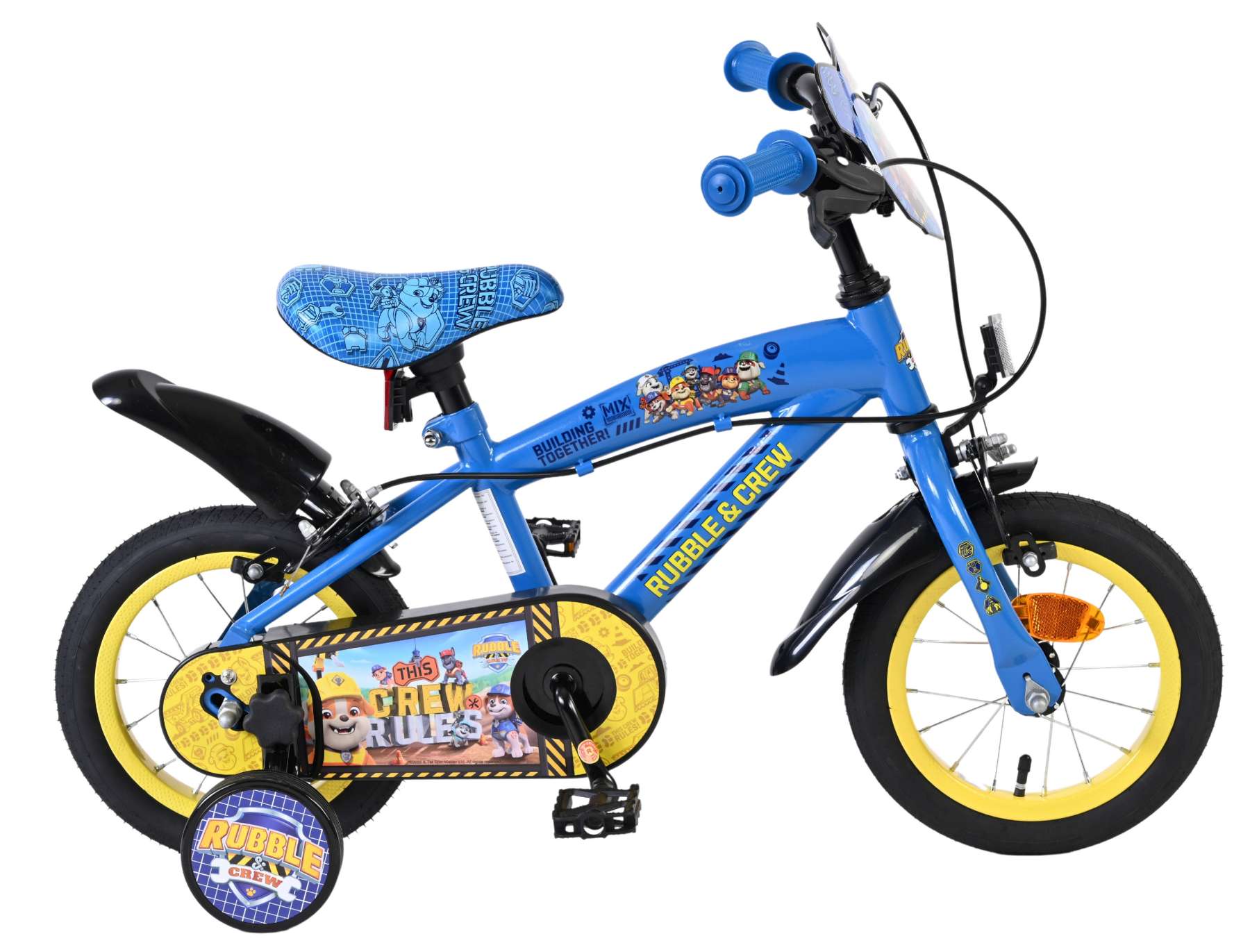 volare-rubble-crew-kinderfahrrad-12-zoll-blau-handbremsen image 1