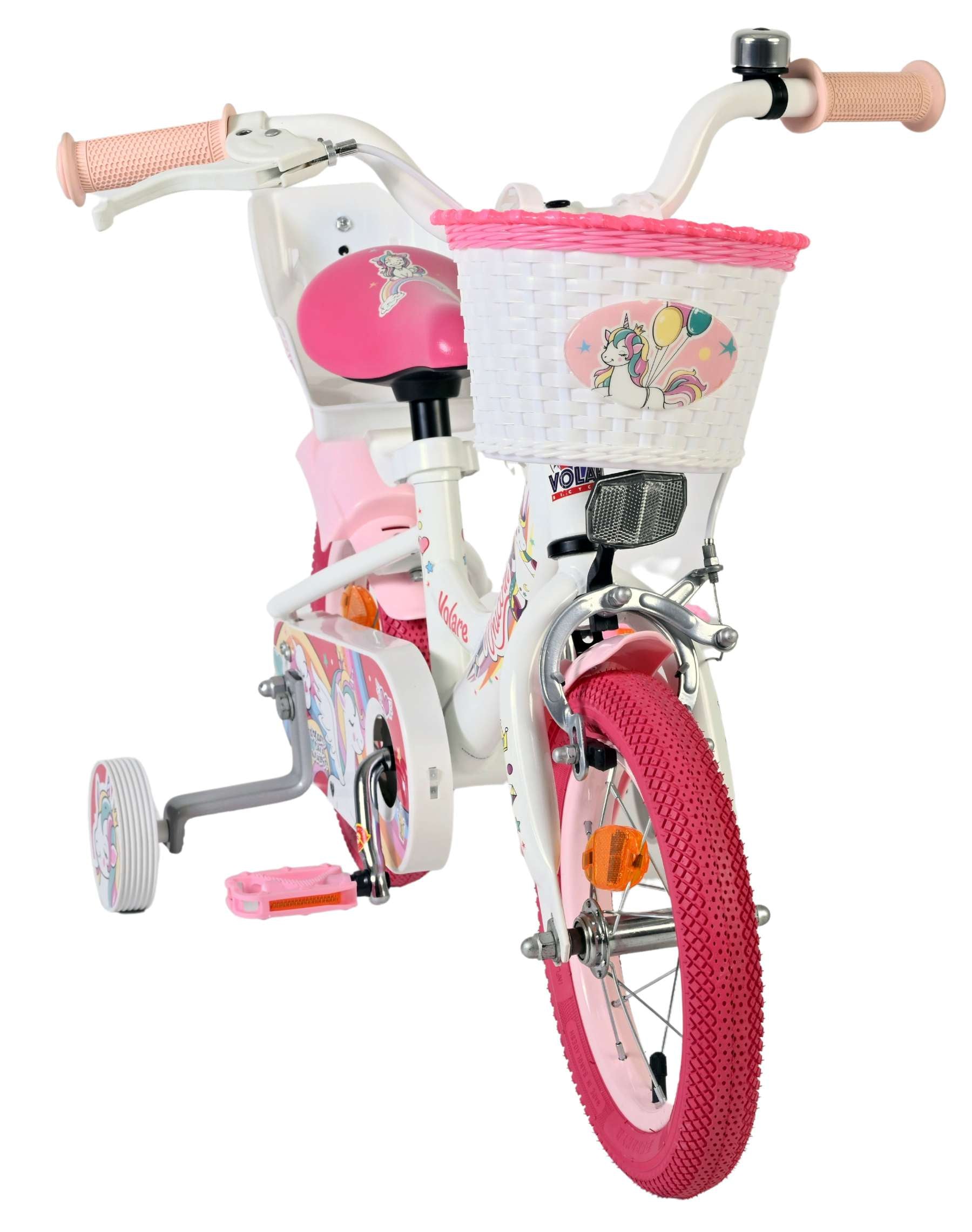 volare-unicorn-maedchenfahrrad-12-zoll-weiss-mit-korb image 5