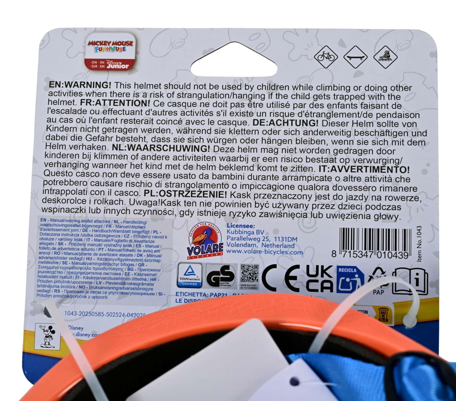 volare-disney-mickey-fahrradhelm-kinder-leicht-verstellbar image 7
