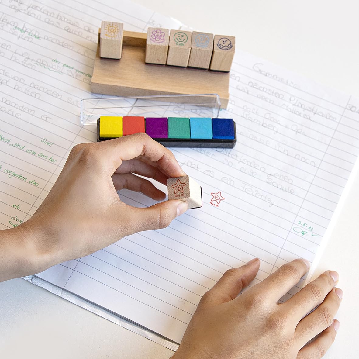 trendhaus-motivation-lehrerstempel-set-928009-holzstempel-6er image 4