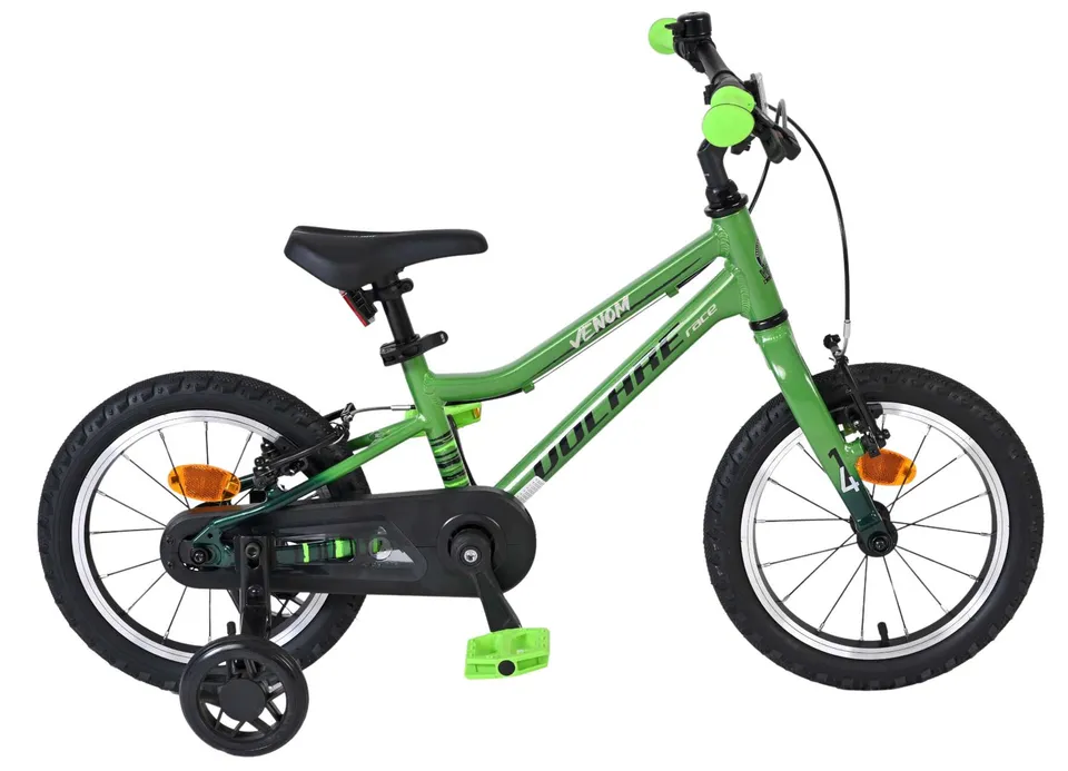 volare-venom-14-zoll-kinderfahrrad-gr-n-alu-mit-handbremsen image 1