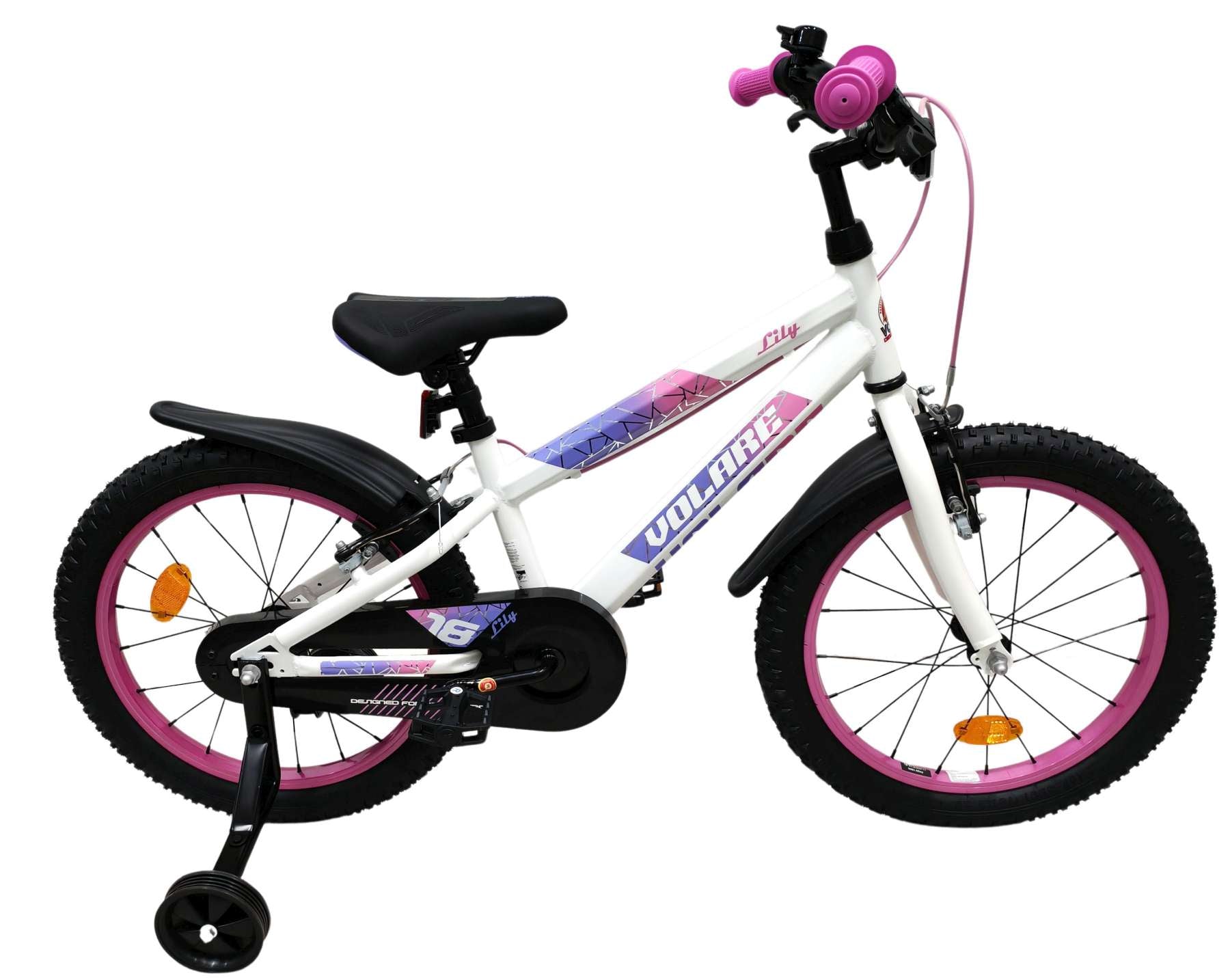 volare-lily-18-zoll-kinderfahrrad-wei-rosa-m-dchen image 1