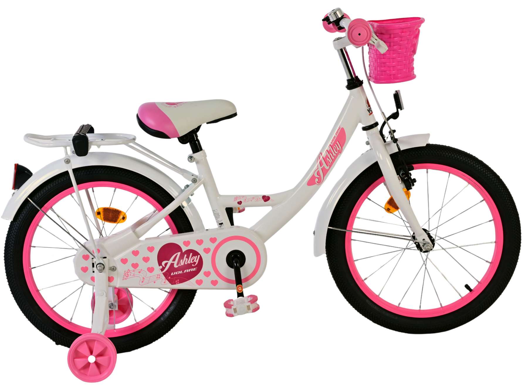 volare-ashley-kinderfahrrad-18-zoll-wei-mit-korb image 1
