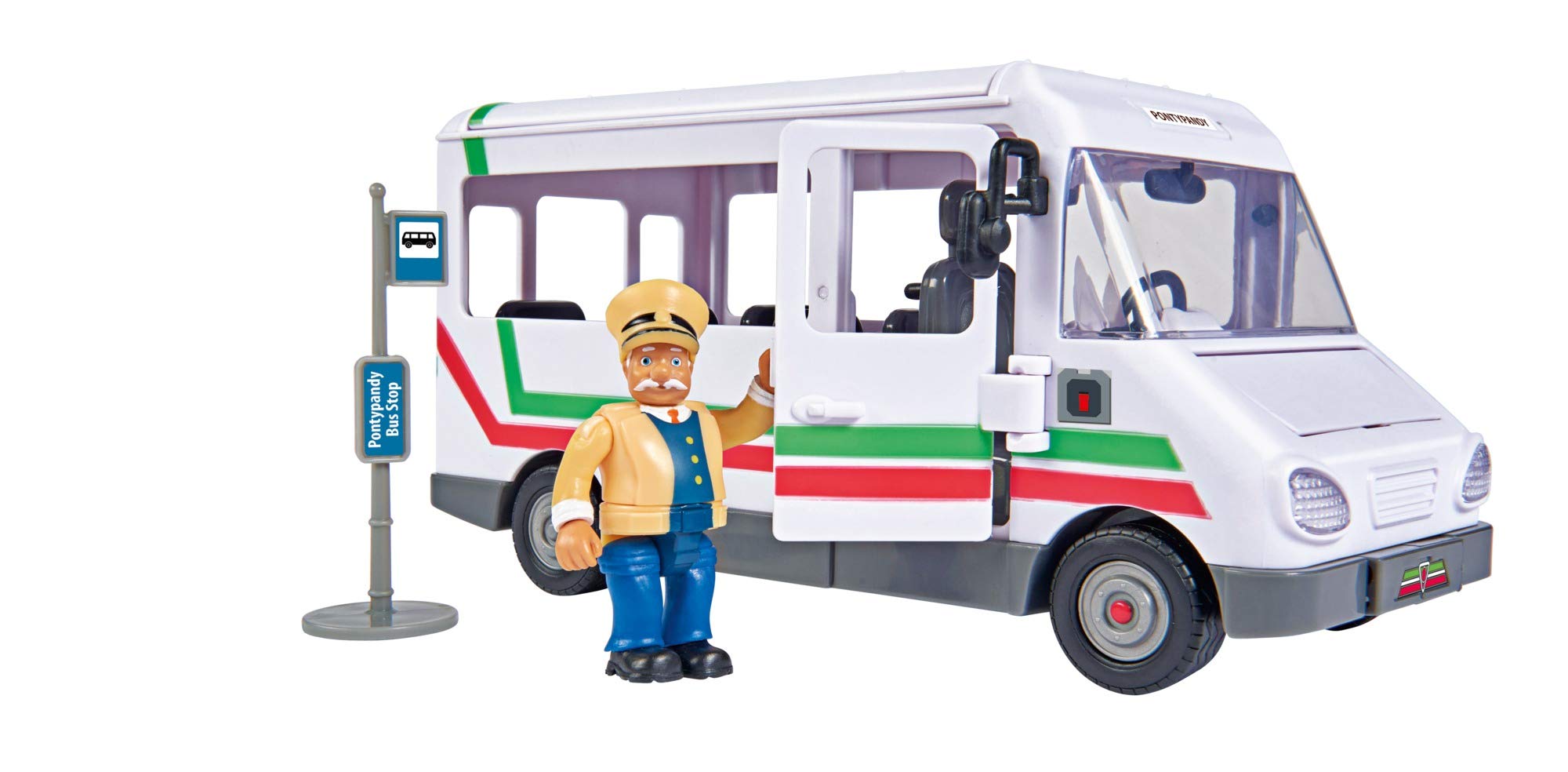 simba-feuerwehrmann-sam-109251073-trevors-bus-21cm-mit-figur image 1