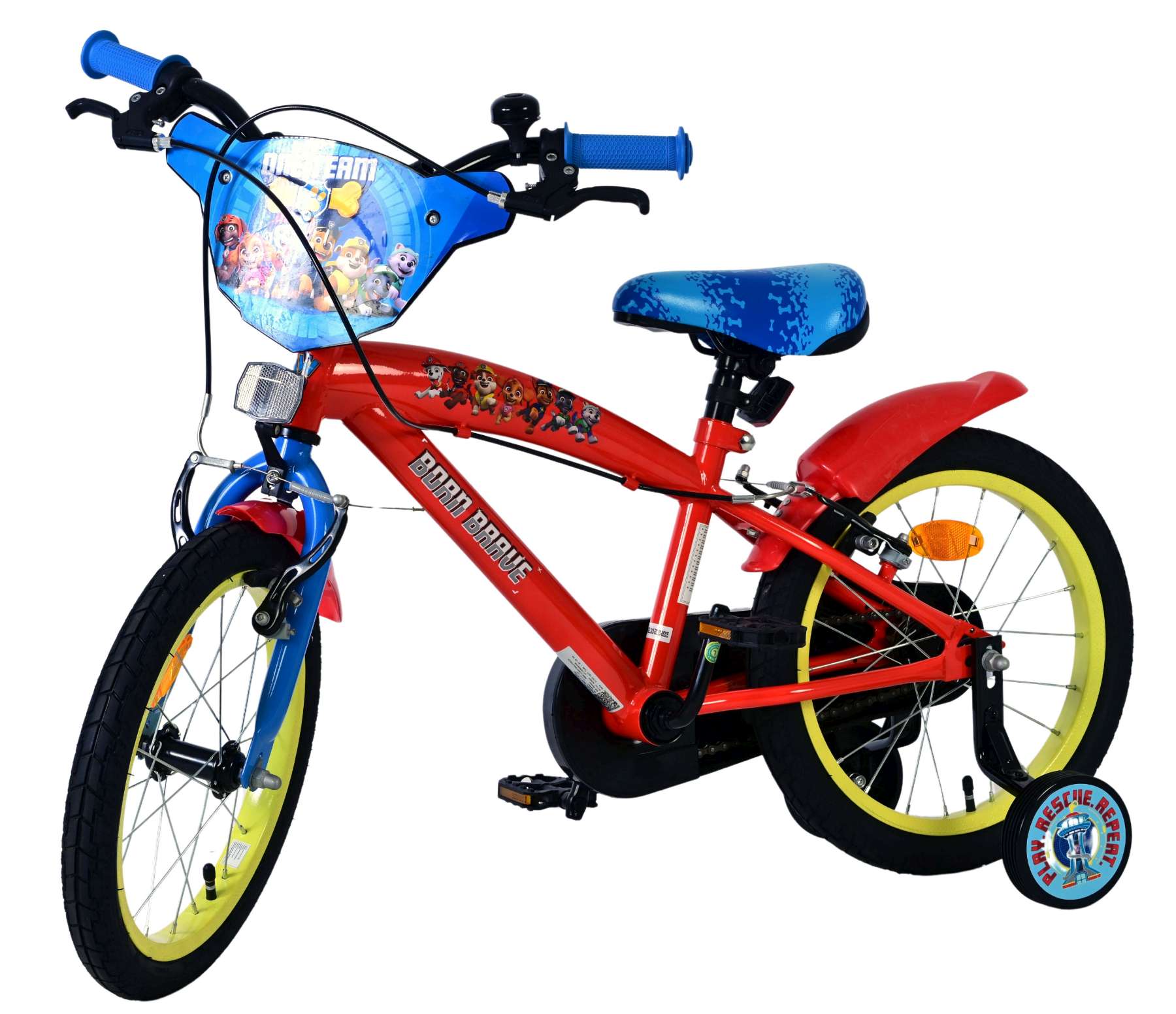 paw-patrol-kinderfahrrad-16-zoll-rot-jungen-handbremsen image 8