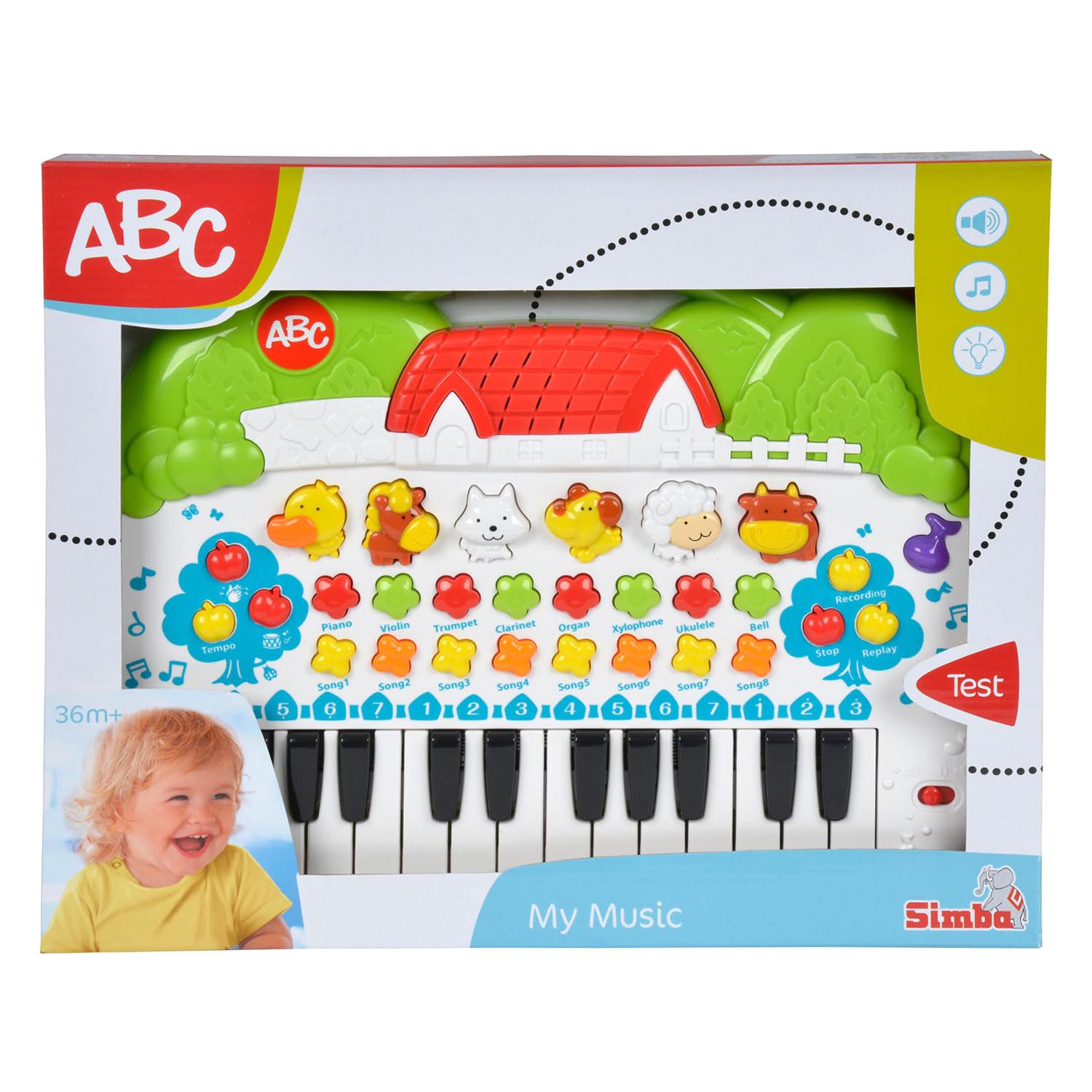 simba-abc-tier-keyboard-kinderklavier-39-cm-ab-3-jahre image 2