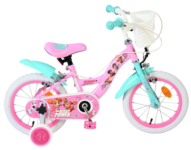 paw-patrol-14-zoll-kinderfahrrad-rosa-m-dchen-handbremse image 1