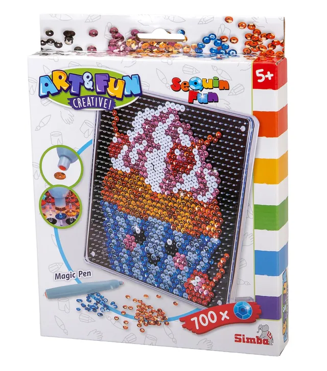 simba-art-fun-sequin-fun-cupcake-bastelset-pailletten image 1
