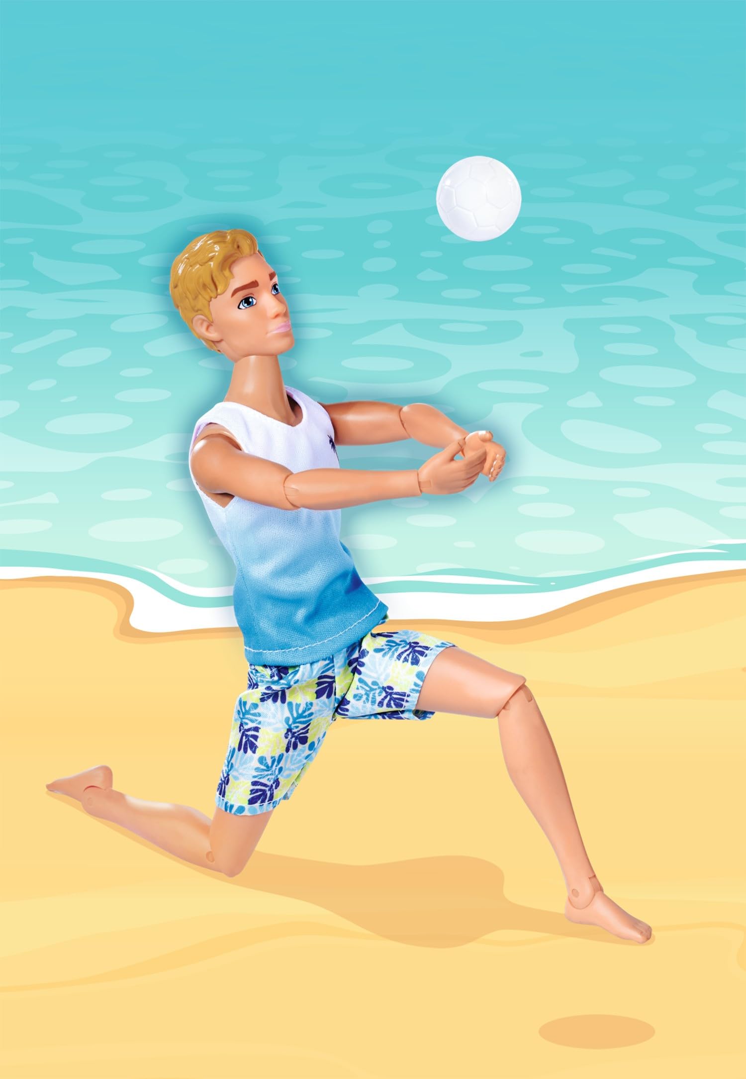 simba-steffi-love-beach-kevin-puppe-30cm-volleyball image 3