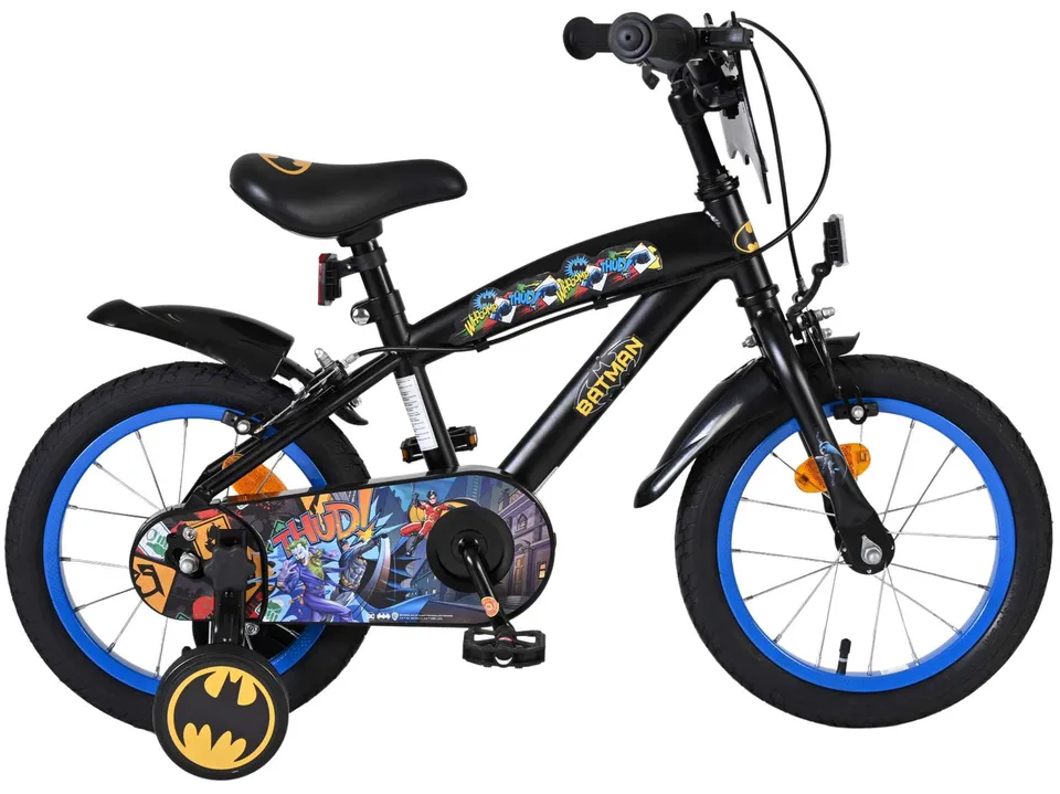 volare-batman-14-zoll-kinderfahrrad-schwarz-handbremsen image 1