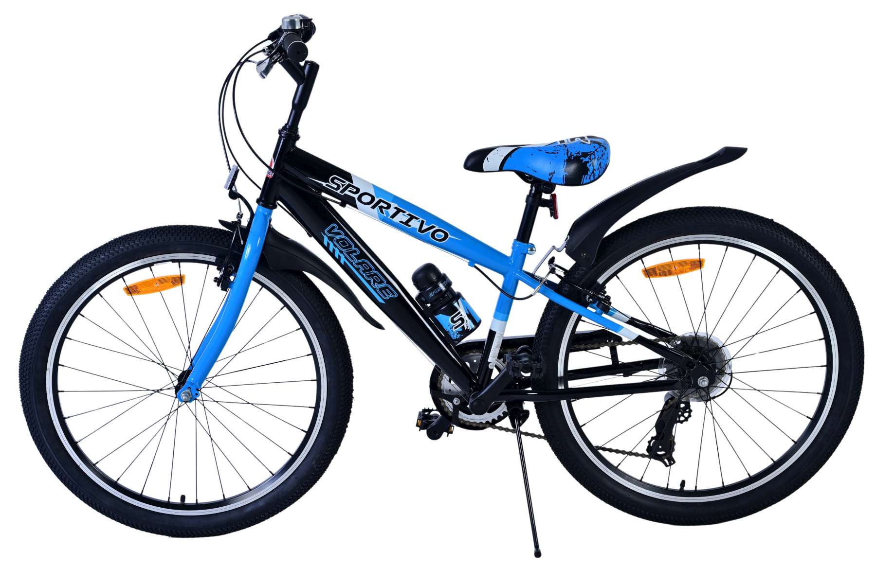 volare-sportivo-24-zoll-kinderfahrrad-jungen-schwarz-blau-7-gang image 5