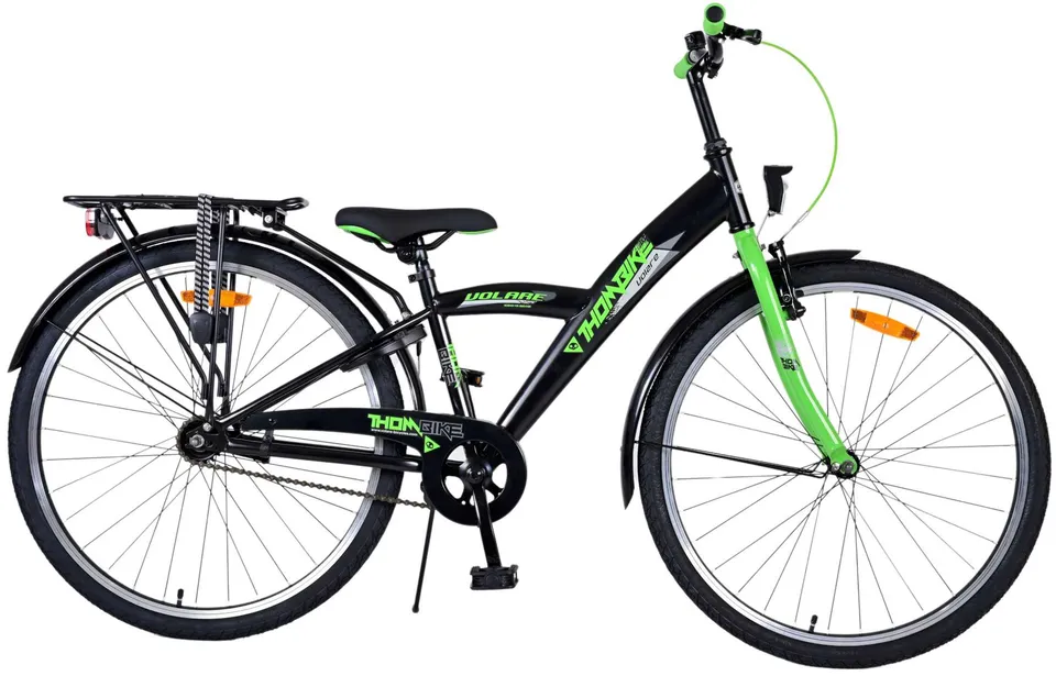 volare-thombike-26-zoll-jugendfahrrad-schwarz-gr-n image 1
