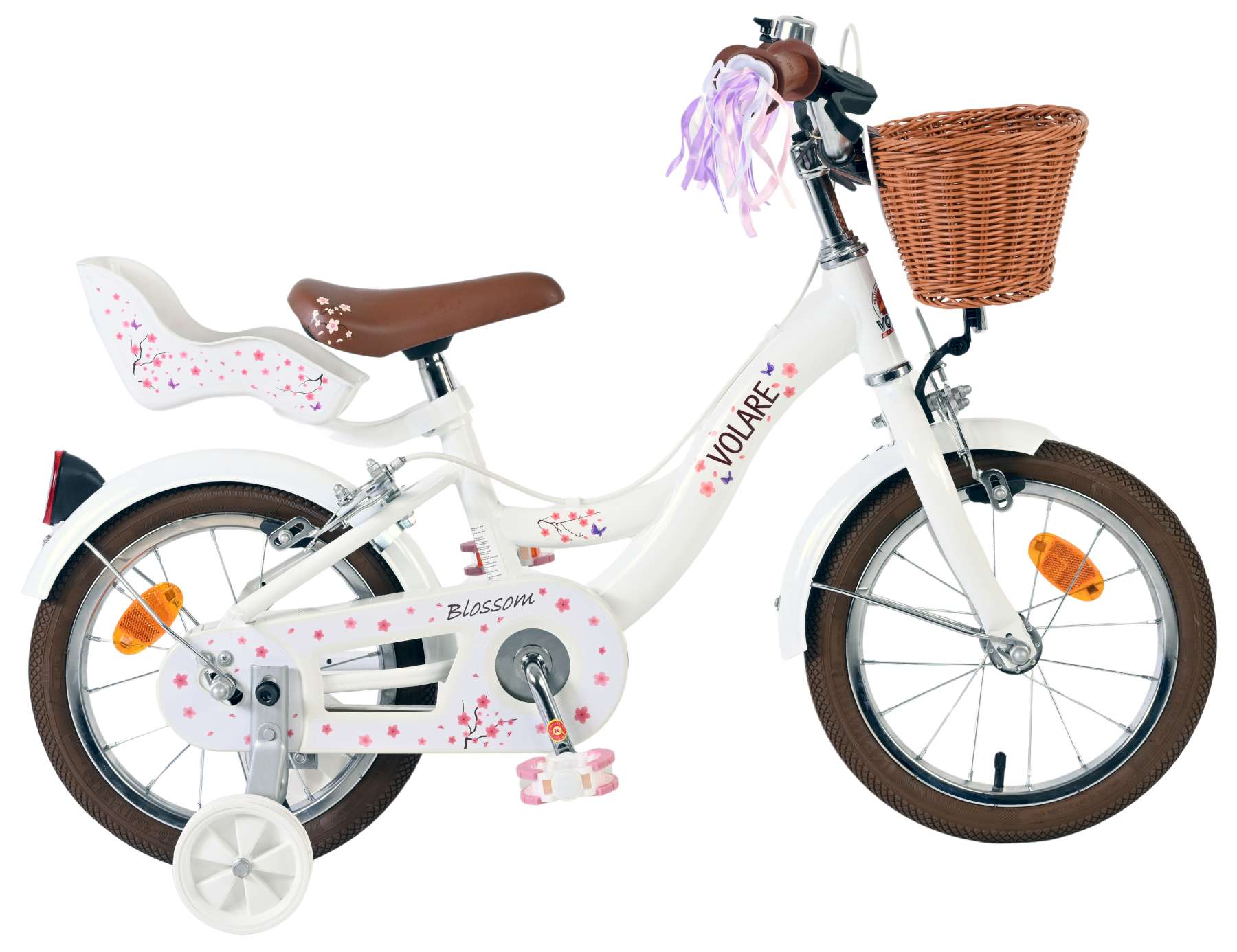 volare-blossom-14-zoll-kinderfahrrad-wei-puppensitz image 1
