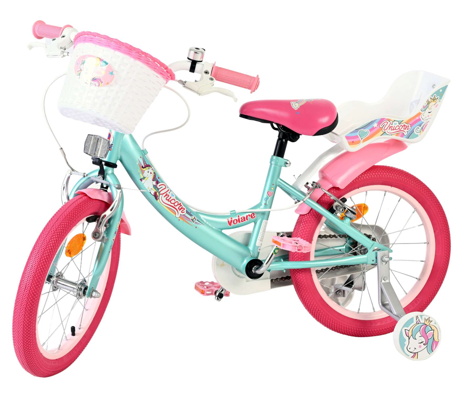 volare-unicorn-16-zoll-kinderfahrrad-gr-n-2-handbremsen image 8