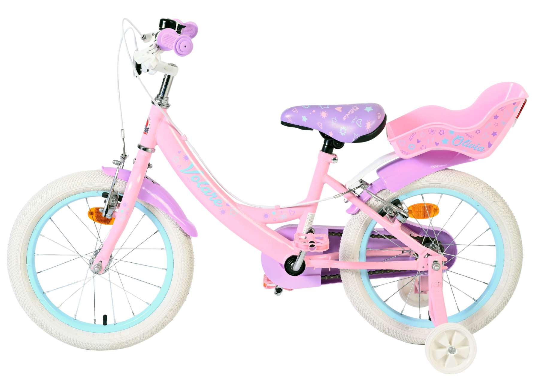 volare-olivia-16-zoll-kinderfahrrad-rosa-m-dchen-handbremsen image 7