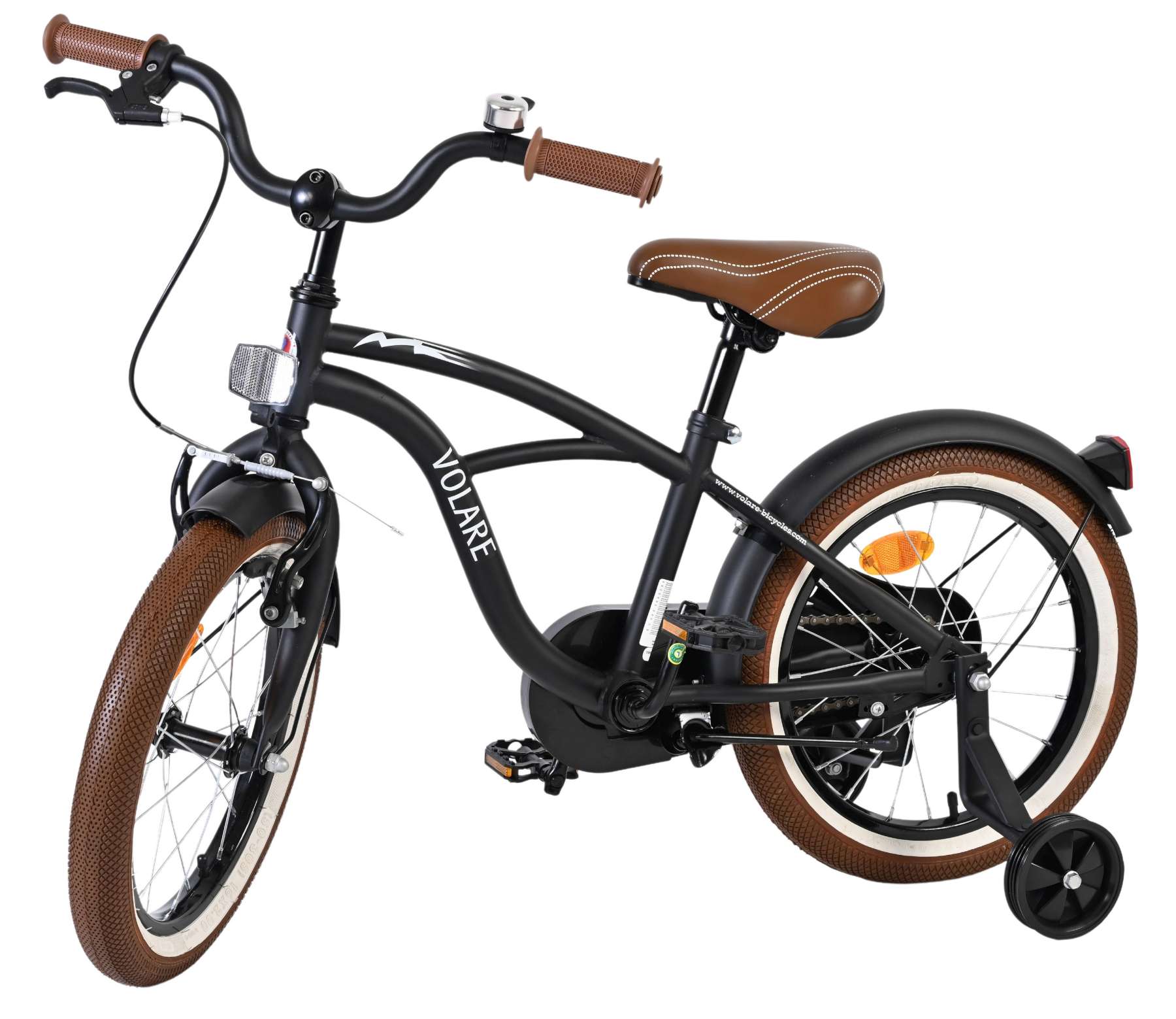 volare-black-cruiser-16-zoll-kinderfahrrad-schwarz-jungen image 8