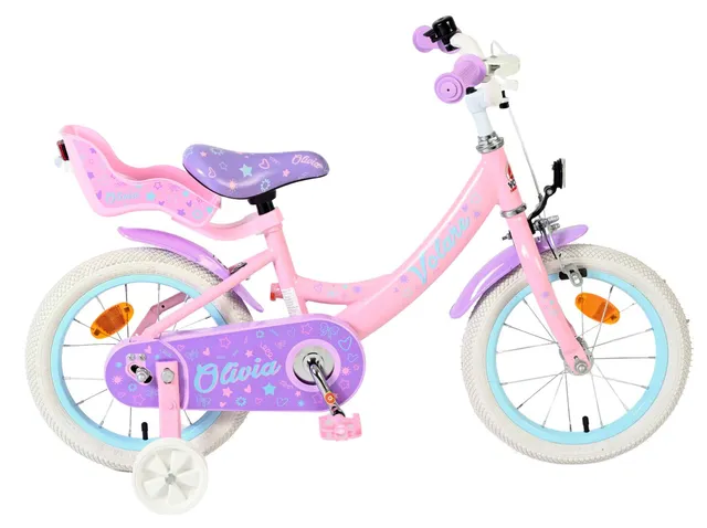 volare-olivia-14-zoll-kinderfahrrad-m-dchen-rosa-puppensitz image 1