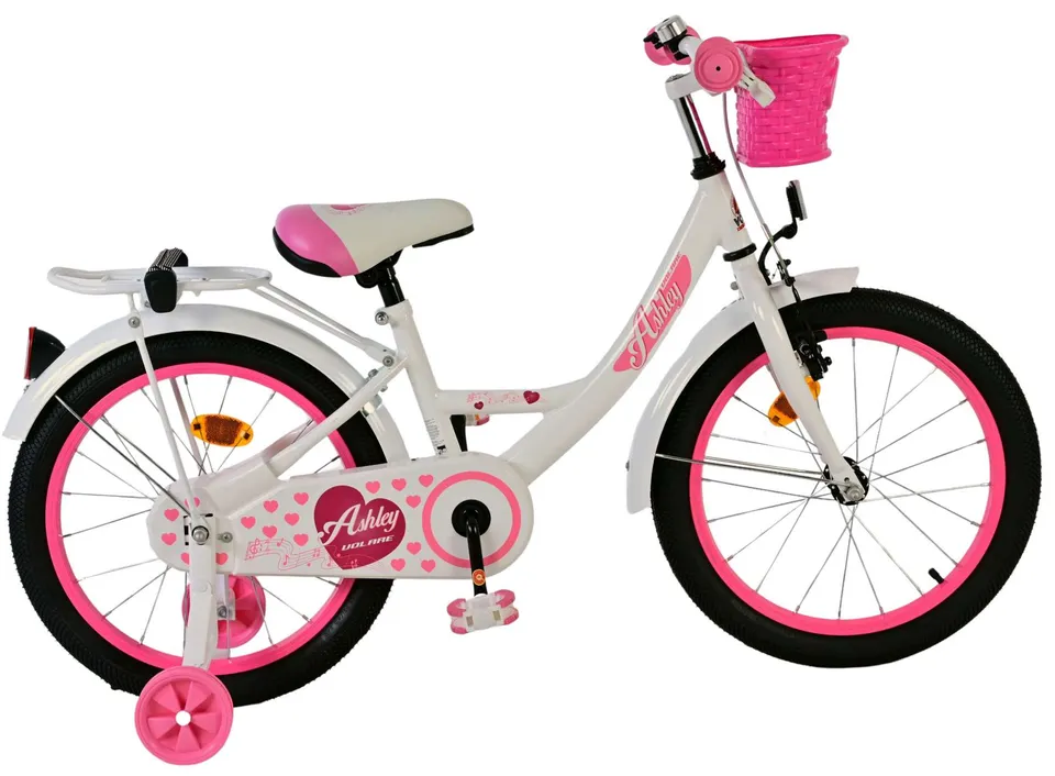 volare-ashley-kinderfahrrad-18-zoll-wei-mit-korb image 1
