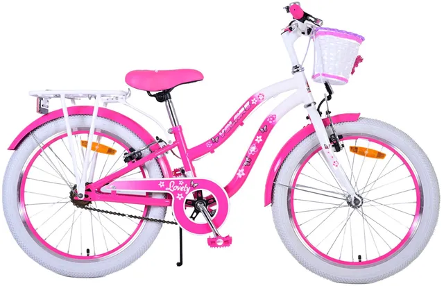 volare-lovely-kinderfahrrad-20-zoll-rosa-mit-handbremsen image 1