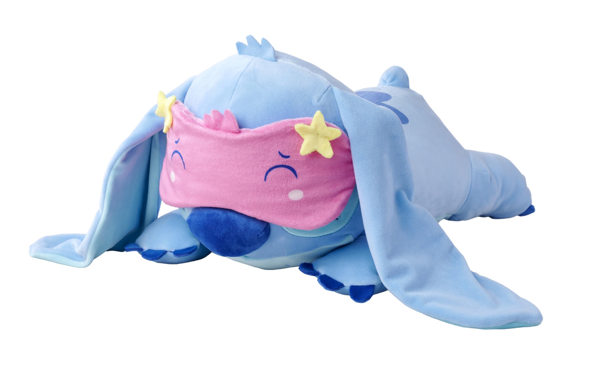 simba-disney-snuglets-stitch-pl-sch-40cm-1500g-mit-schlafmaske image 1