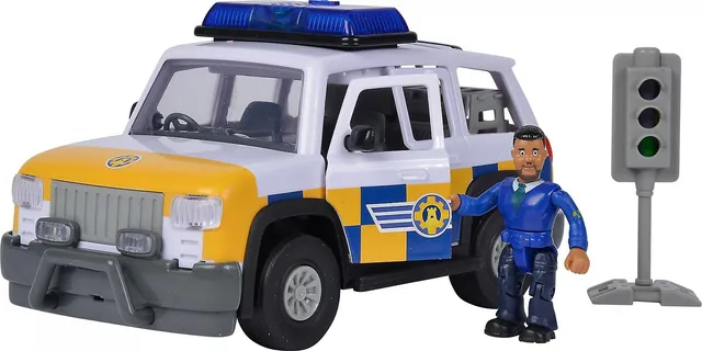 simba-feuerwehrmann-sam-polizei-auto-4x4-19-cm-mit-malcolm image 1