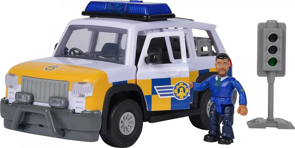 simba-feuerwehrmann-sam-polizei-auto-4x4-19-cm-mit-malcolm image 1