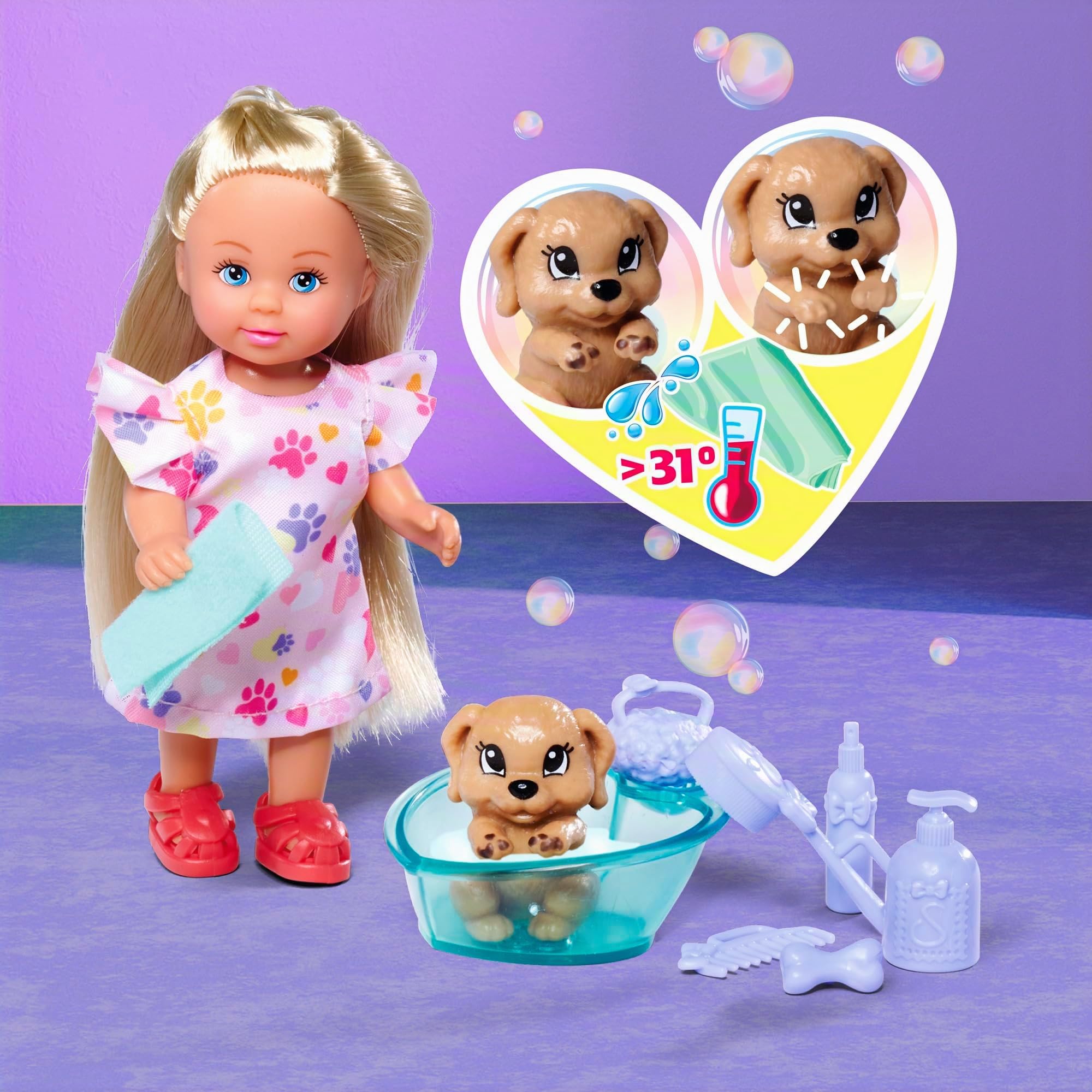 simba-evi-love-dog-bath-puppe-mit-hund-12-cm image 4