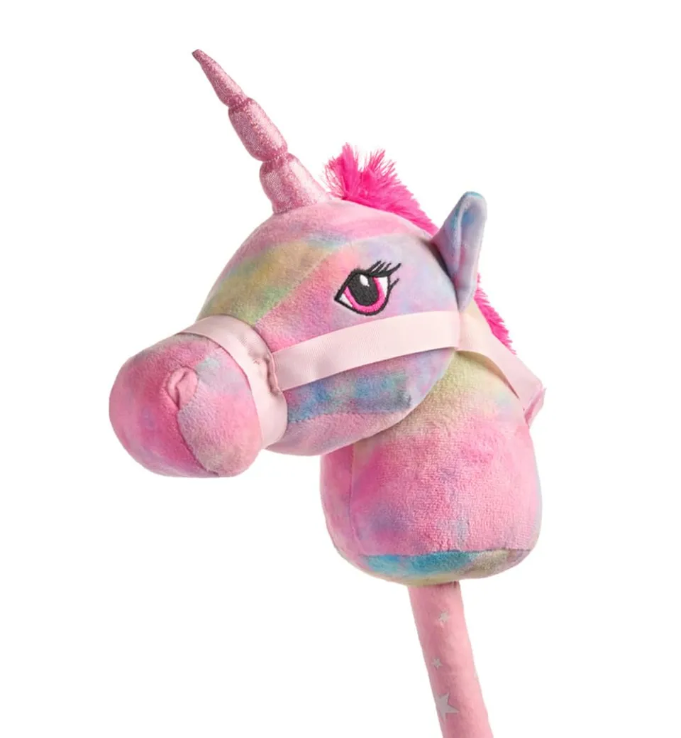 trendhaus-rainbow-power-steckenpferd-einhorn-sound-77cm image 1