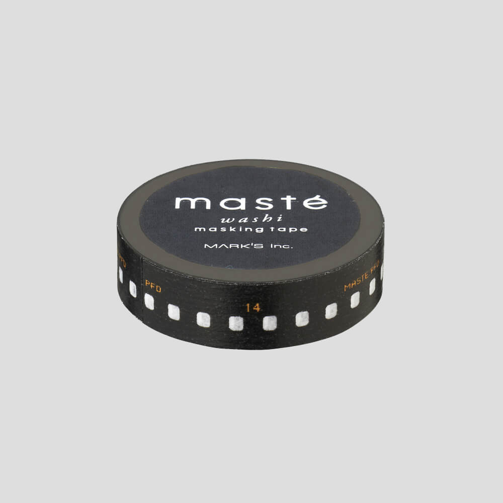 dot-on-washi-tape-negative-film-mast-10-mm-x-7-m-reispapier image 1