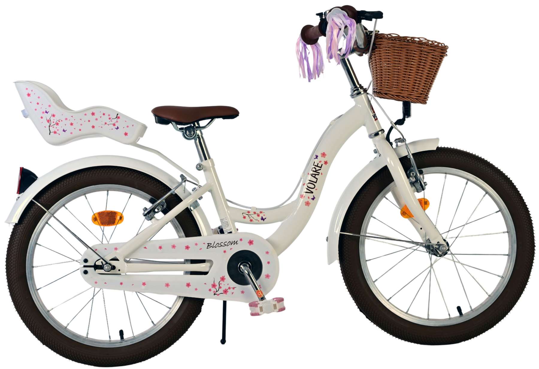 volare-blossom-18-zoll-kinderfahrrad-wei-pupppensitz image 1