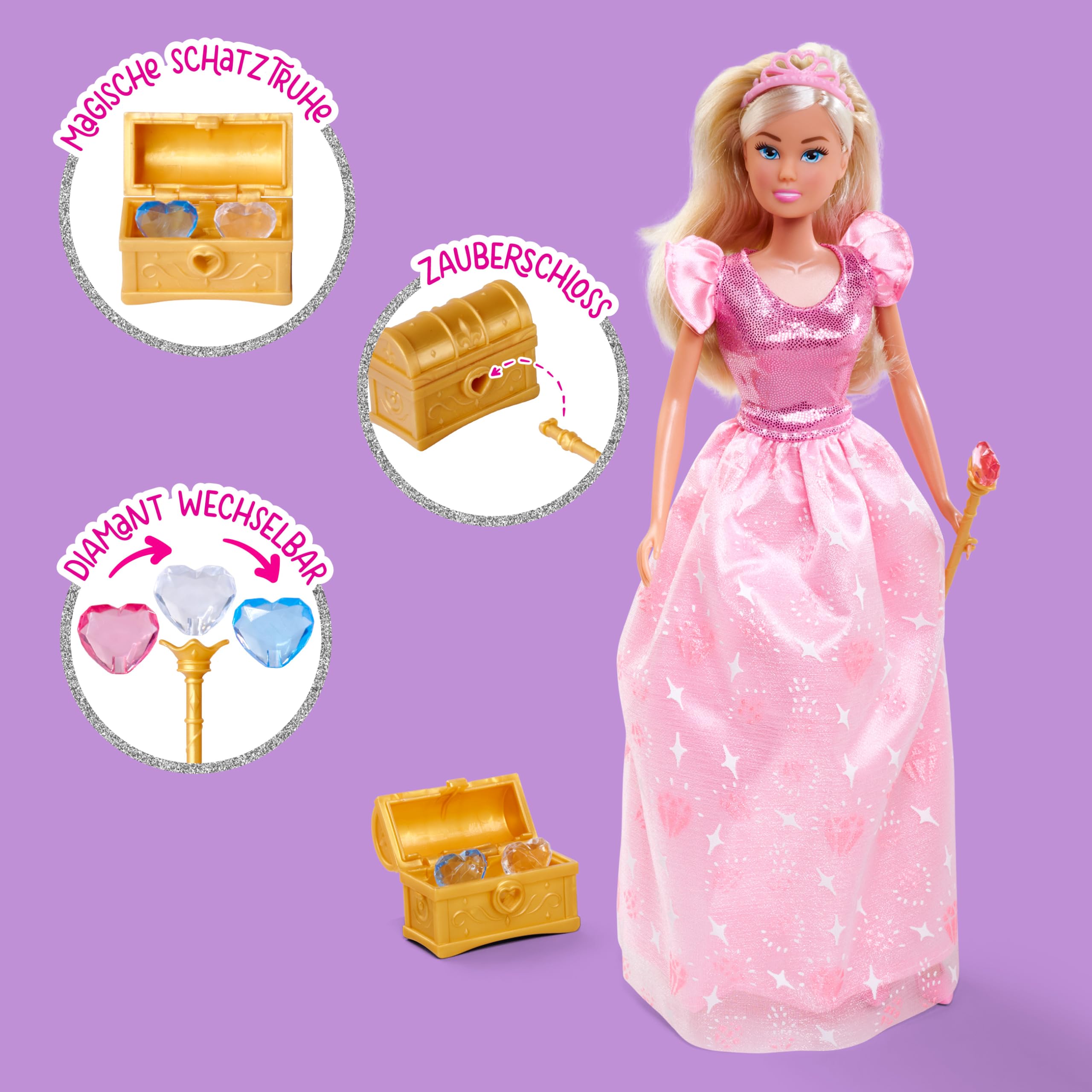 simba-steffi-love-princess-diamond-puppe-29cm-mit-truhe image 4
