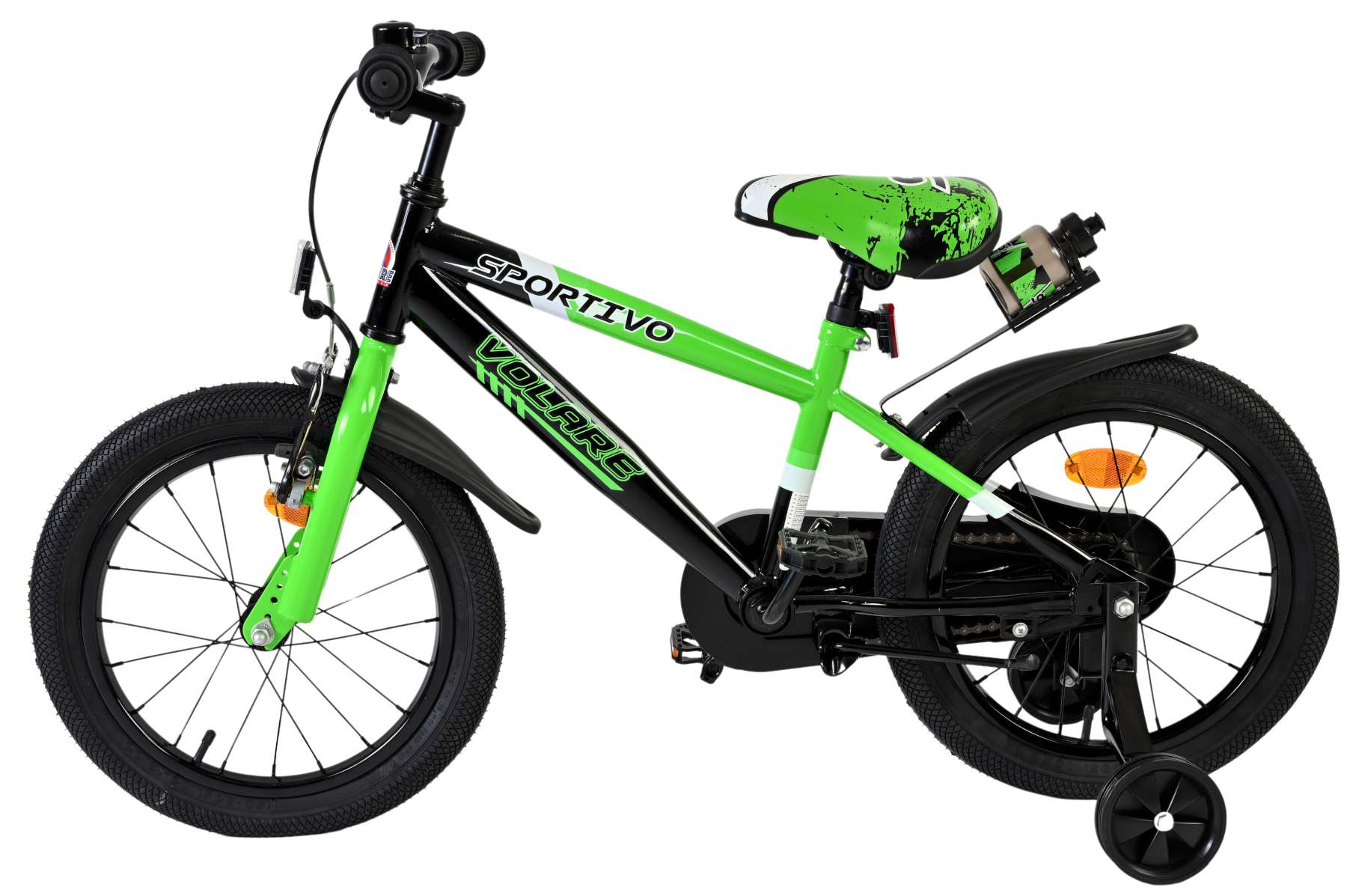 volare-sportivo-16-zoll-kinderfahrrad-gr-n-trinkflasche image 7