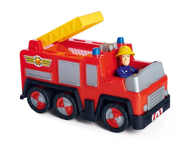 simba-feuerwehrmann-sam-jupiter-feuerwehrauto-17cm-mit-figur image 1