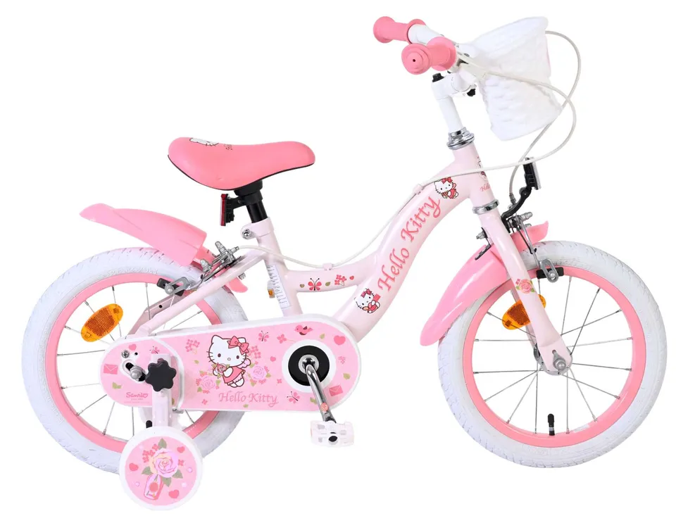 volare-hello-kitty-14-zoll-kinderfahrrad-rosa-zwei-handbremsen image 1