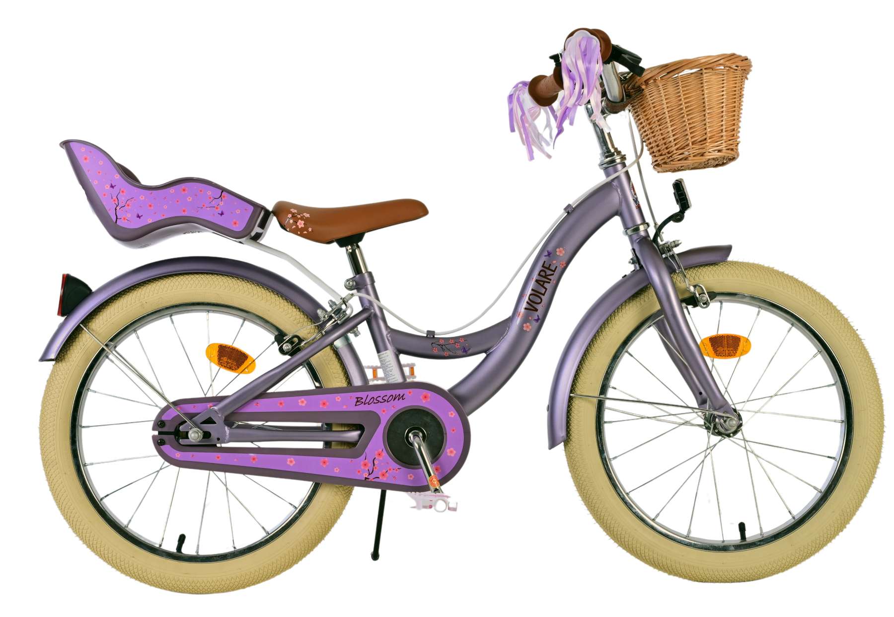volare-blossom-18-zoll-kinderfahrrad-lila-mit-korb image 1