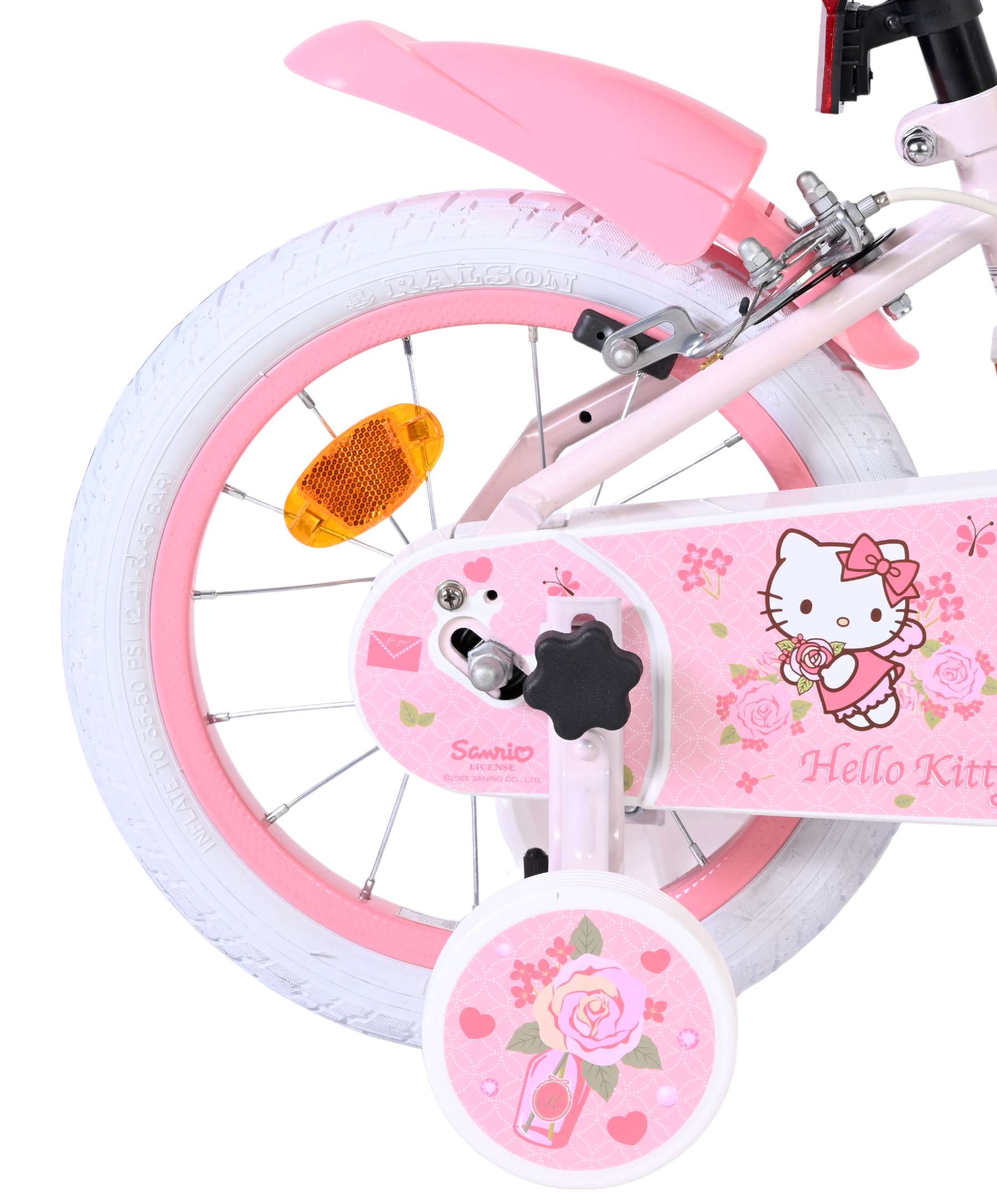 volare-hello-kitty-14-zoll-kinderfahrrad-rosa-zwei-handbremsen image 3