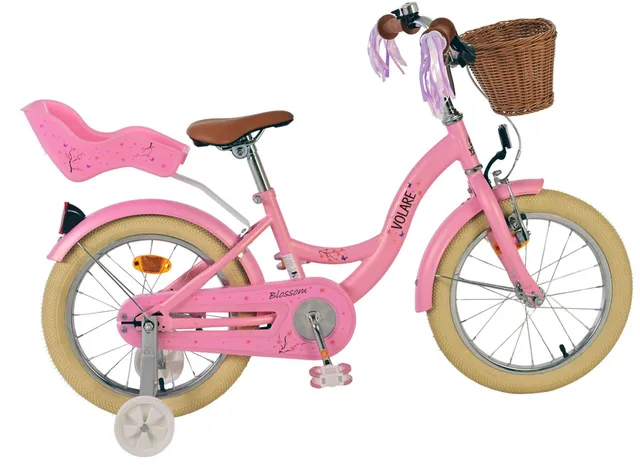 volare-blossom-kinderfahrrad-16-zoll-rosa-mit-st-tzr-dern image 1