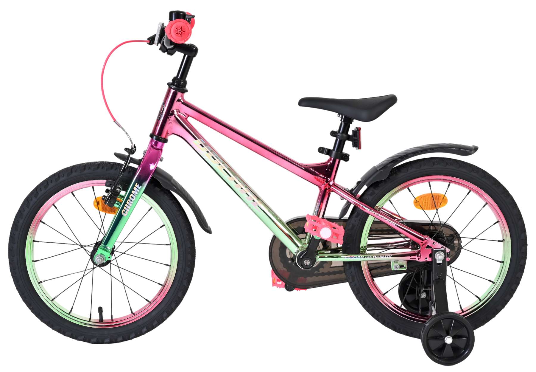 volare-chrome-kinderfahrrad-16-zoll-rosa-gr-n-m-dchen image 7