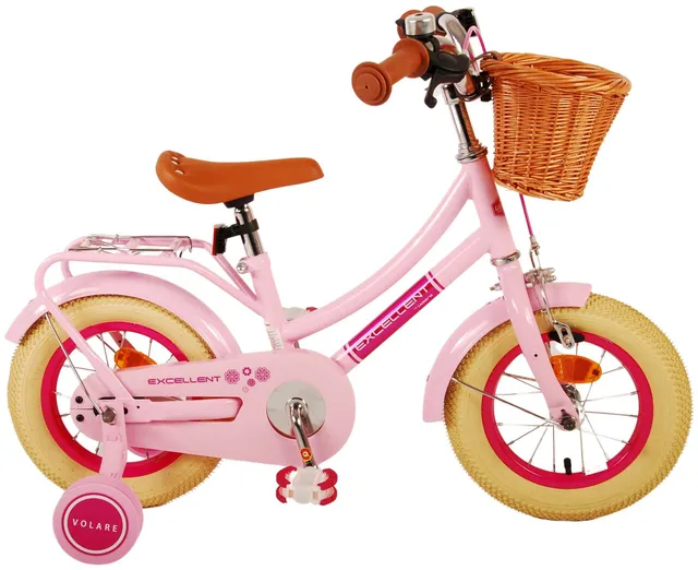volare-excellent-12-zoll-kinderfahrrad-rosa-m-dchen-outlet image 1