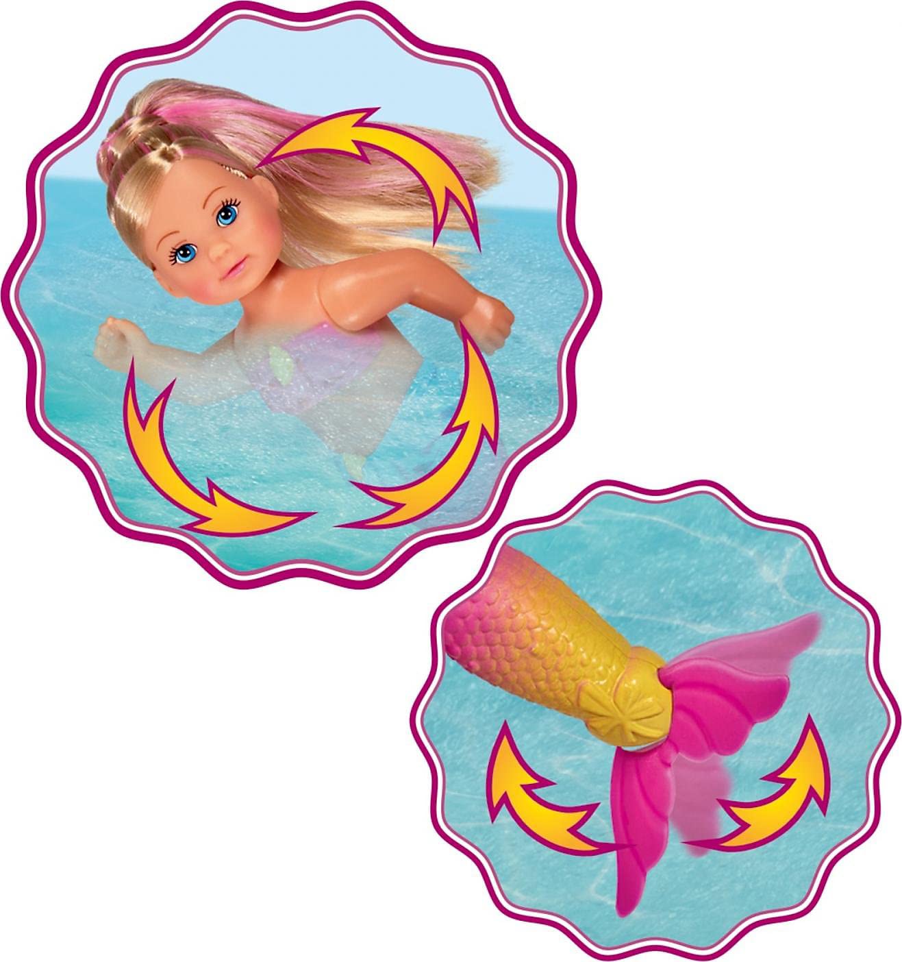 simba-evi-love-swimming-mermaid-meerjungfrau-puppe-mit-fisch image 3