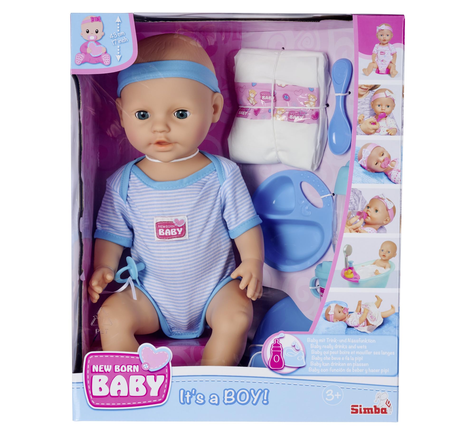 simba-new-born-baby-puppen-junge-43-cm-mit-zubeh-r-ab-3-jahre image 2