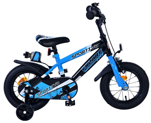 volare-sportivo-kinderfahrrad-12-zoll-blau-trinkflasche image 1