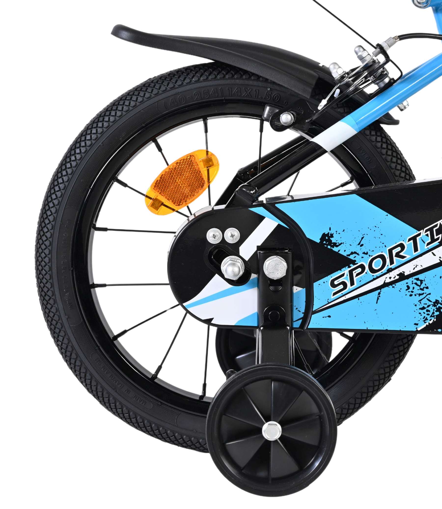 volare-sportivo-14-zoll-kinderfahrrad-blau-jungen-trinkflasche image 2