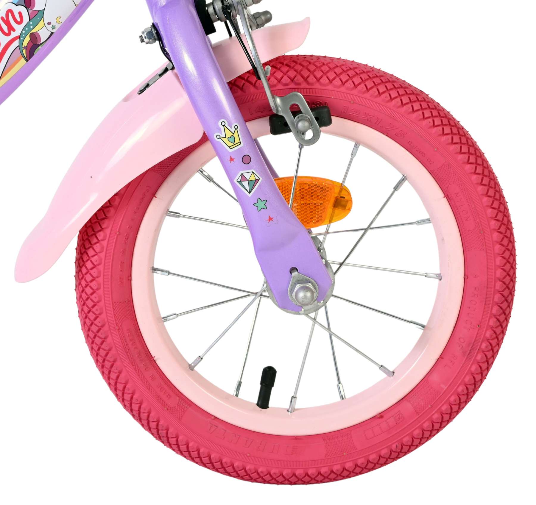 volare-unicorn-12-zoll-kinderfahrrad-lila-st-tzr-der image 3
